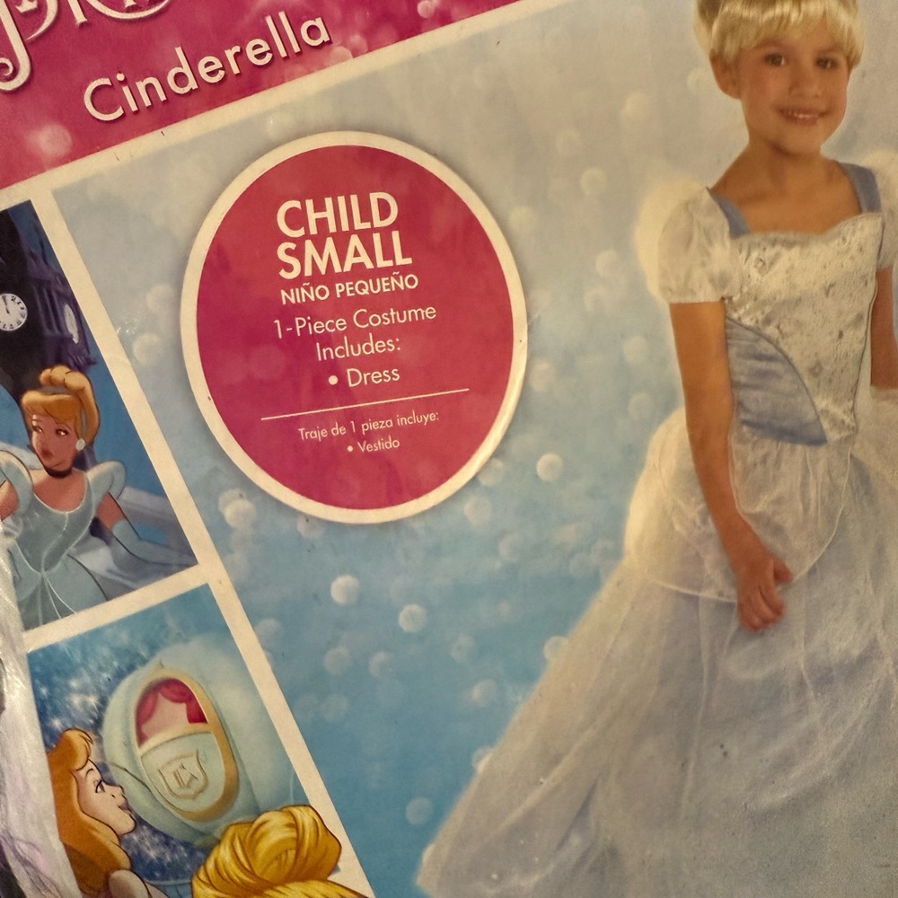 Cinderella Disney Princess Dress. Costume child small 4-6